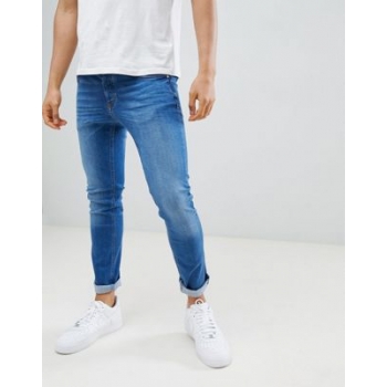 River Island skinny jeans in mid wash blue