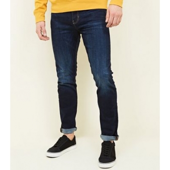 Navy Rinse Wash Slim Fit Jeans