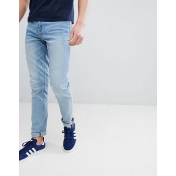 ASOS DESIGN skinny jeans in light wash blue