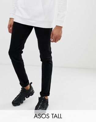 ASOS DESIGN Tall skinny jeans in black