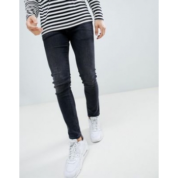 River Island skinny jeans in washed black