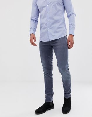 ASOS DESIGN skinny jeans in smokey blue