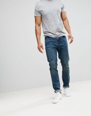 ASOS DESIGN skinny jeans in vintage dark wash