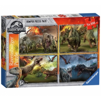 Ravensburger Jurassic World 4 x 100 Piece Puzzles