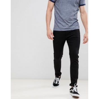 Calvin Klein Jeans stay black skinny jeans with logo back patch