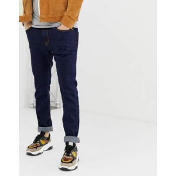 Bershka skinny jeans in dark blue