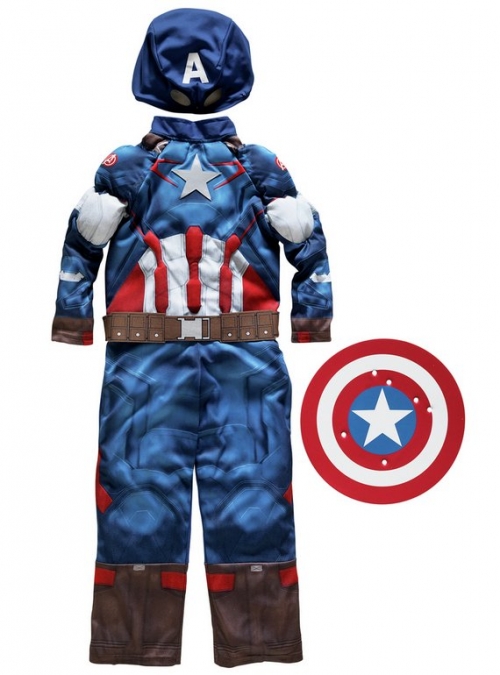 Marvel Captain America Fancy Dress Costume - 3-4 Years