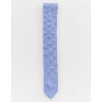 Twisted Tailor knitted tie in light blue