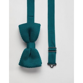 Twisted Tailor knitted bow tie in green