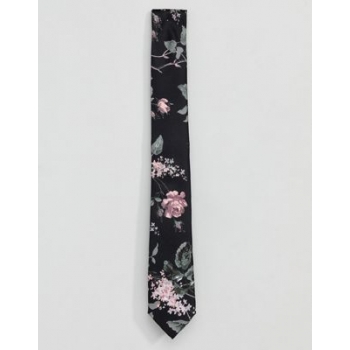 Twisted Tailor tie with floral print