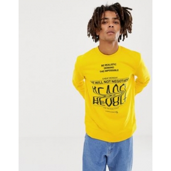 Cheap Monday Revolt Sender Sweatshirt Yellow