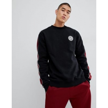 DC Shoes Sweatshirt with Sleeve Stripe in Black