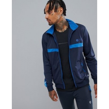 Jack & Jones Core Performance Track Top With Chest And Sleeve Detail