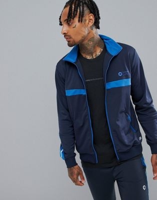 Jack & Jones Core Performance Track Top With Chest And Sleeve Detail