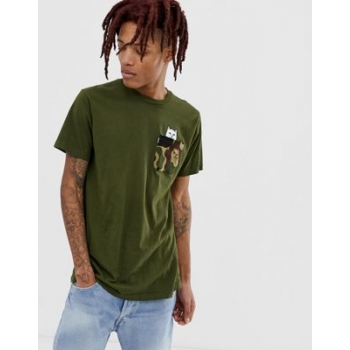 RIPNDIP Lord Nermal Camo Pocket t-shirt in green