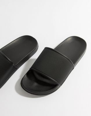 ASOS DESIGN sliders in black