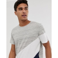 Jack & Jones Originals T-Shirt With Cut And Sew Block Panels