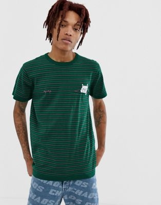 RIPNDIP Peeking Nermal Knit t-shirt in green