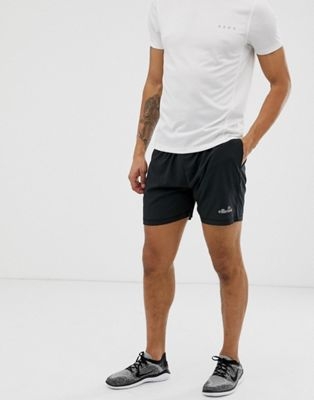 ellesse sport Olivo shorts in black