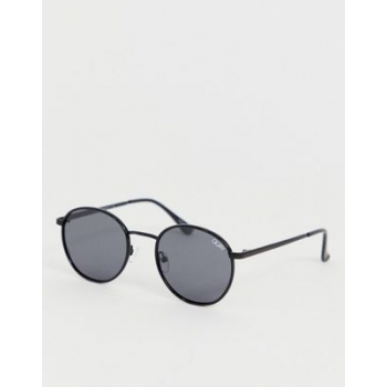 Quay Australia Omen round sunglasses in black