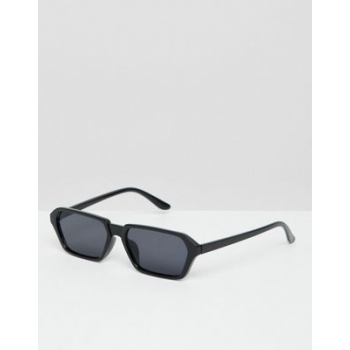 Jeepers Peepers slim square sunglasses in black