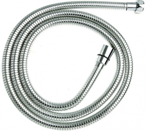 Croydex Wide Bore 2m S/Steel Stretch Shower Hose - Chrome