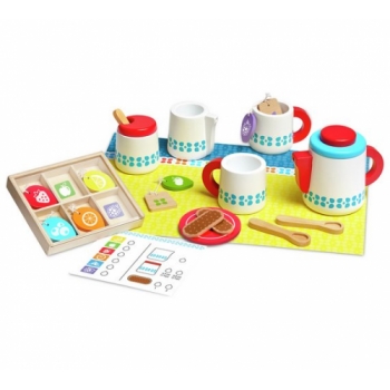 Melissa & doug Wooden Steep & Serve Tea Set