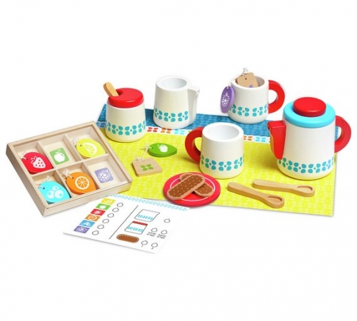 Melissa & doug Wooden Steep & Serve Tea Set