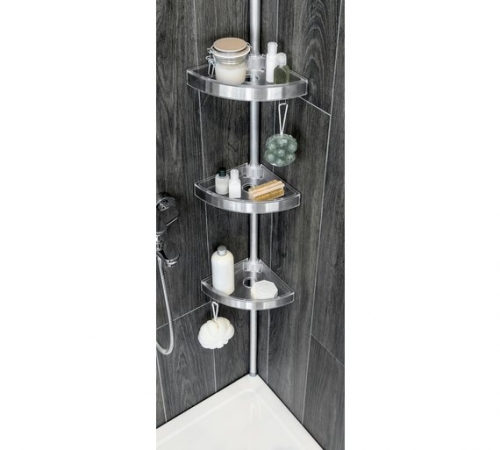 Argos Home Floor to Ceiling Aluminium Shower Organiser Pole