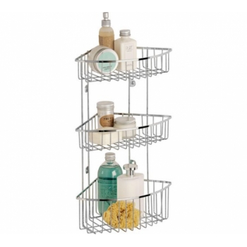 Argos Home 3 Tier Wall Mounted Chrome Shower Caddy