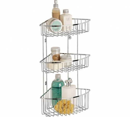 Argos Home 3 Tier Wall Mounted Chrome Shower Caddy