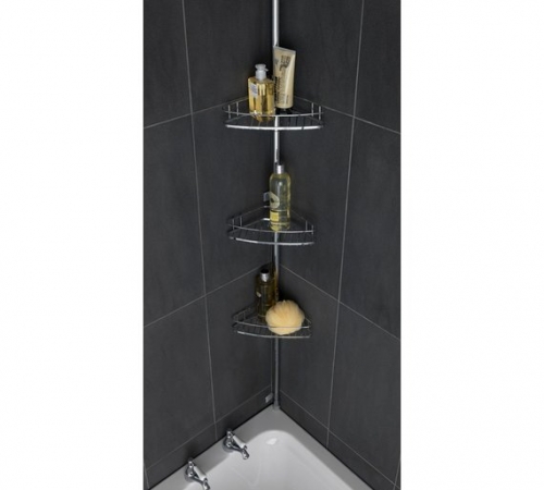 Argos Home Chrome Shower Organiser Pole