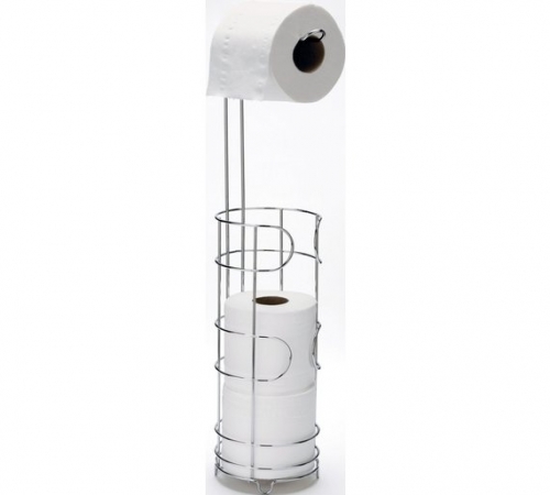 Argos Home Wire Toilet Roll Storage and Holder - Silver