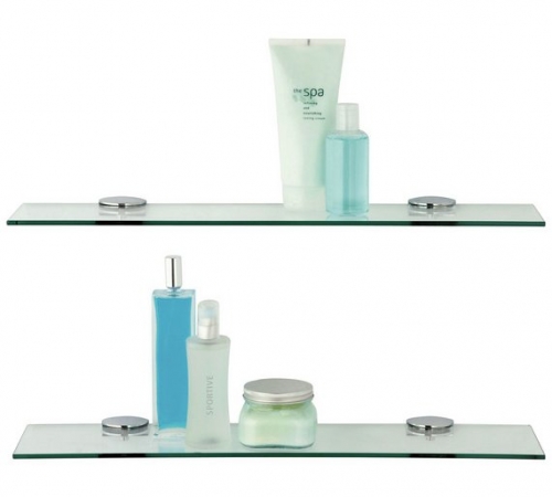 Argos Home Glass Shelves - Pack of 2