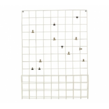 Argos Home Metal Notice Board with Pegs - White