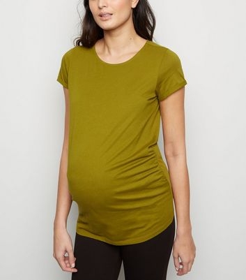 Maternity Olive Short Sleeve T-Shirt