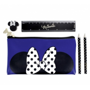 Disney Minnie Mouse Pencil Case and Stationery Set