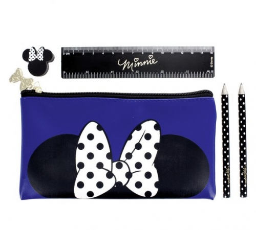 Disney Minnie Mouse Pencil Case and Stationery Set