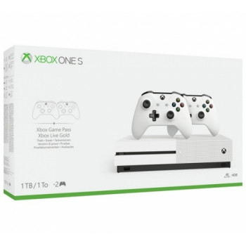 Xbox One S 1TB Console with 2 Controllers