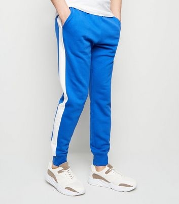 Blue Side Stripe Joggers