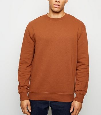 Rust Dropped Shoulder Sweatshirt