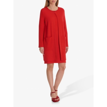 Betty Barclay Longline Knit Cardigan, Red