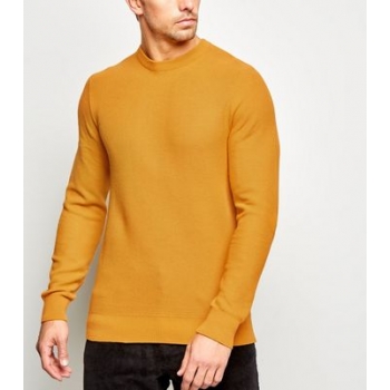 Mustard Honeycomb Knit Jumper