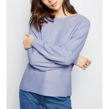 Light Purple Batwing Sleeve Jumper