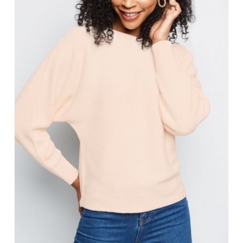 Pale Pink Batwing Sleeve Jumper