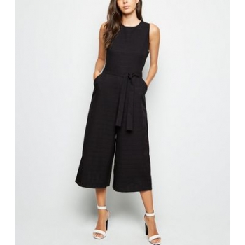 Mela Black Check Culotte Jumpsuit