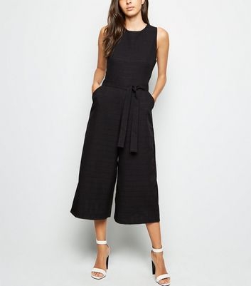 Mela Black Check Culotte Jumpsuit