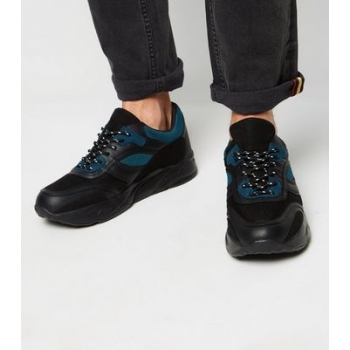 Black Panelled Chunky Trainers