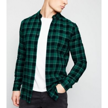 Green Check Long Sleeve Shirt