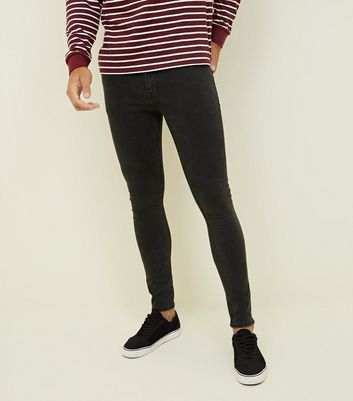 Dark Grey Super Skinny Stretch Jeans